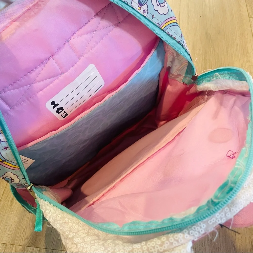 Hello Kitty Kids Sequin Backpack - Pink and Blue